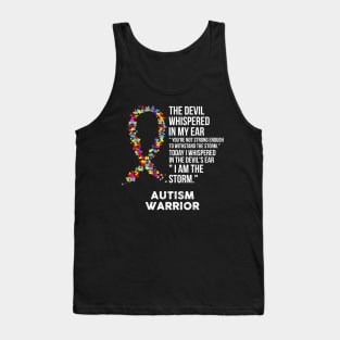 The Devil- Autism Awareness Support Ribbon Tank Top